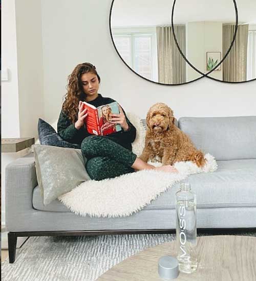 Taylor Hill reading a book.